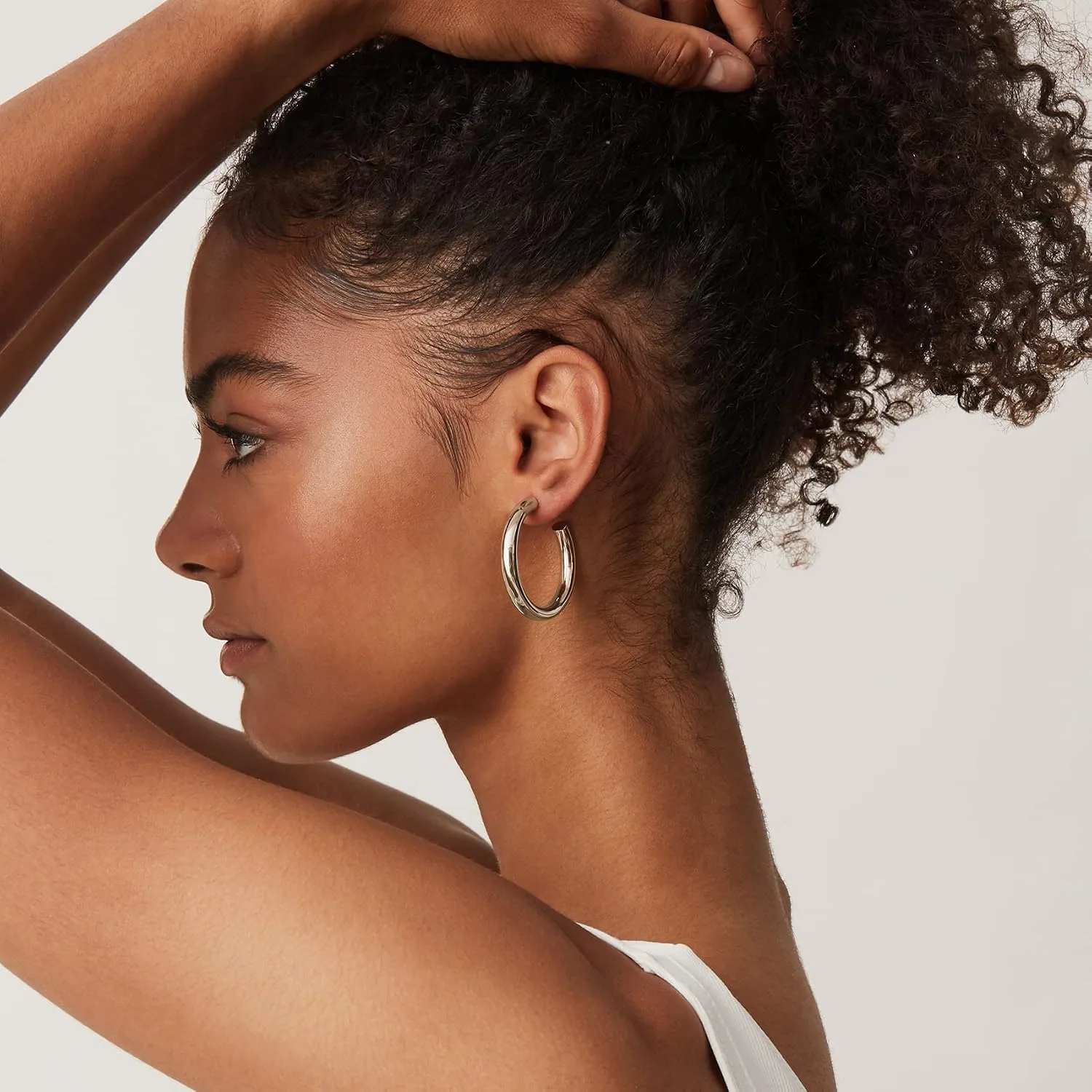 Boucles d'oreilles Or blanc