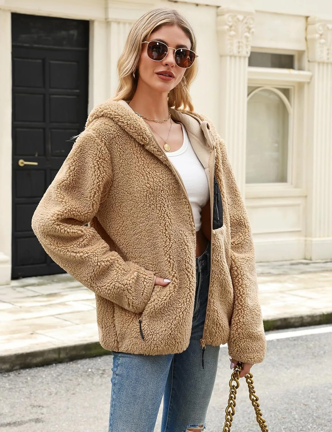 Veste Polaire à Capuche